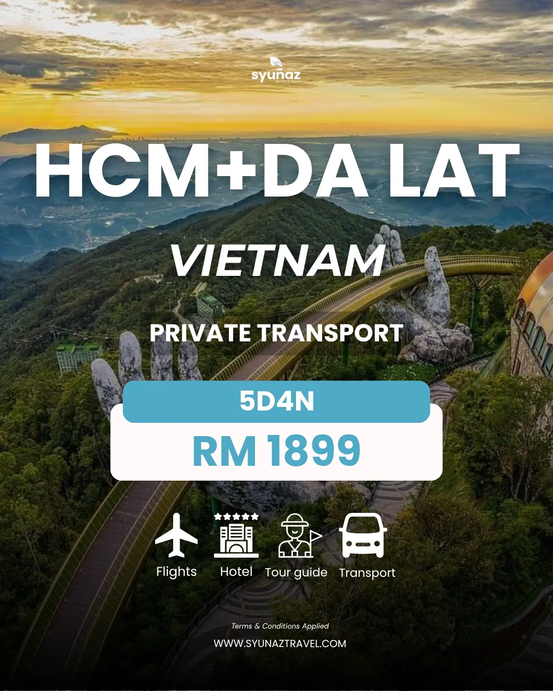 Ho Chi Minh + Da Lat travel package