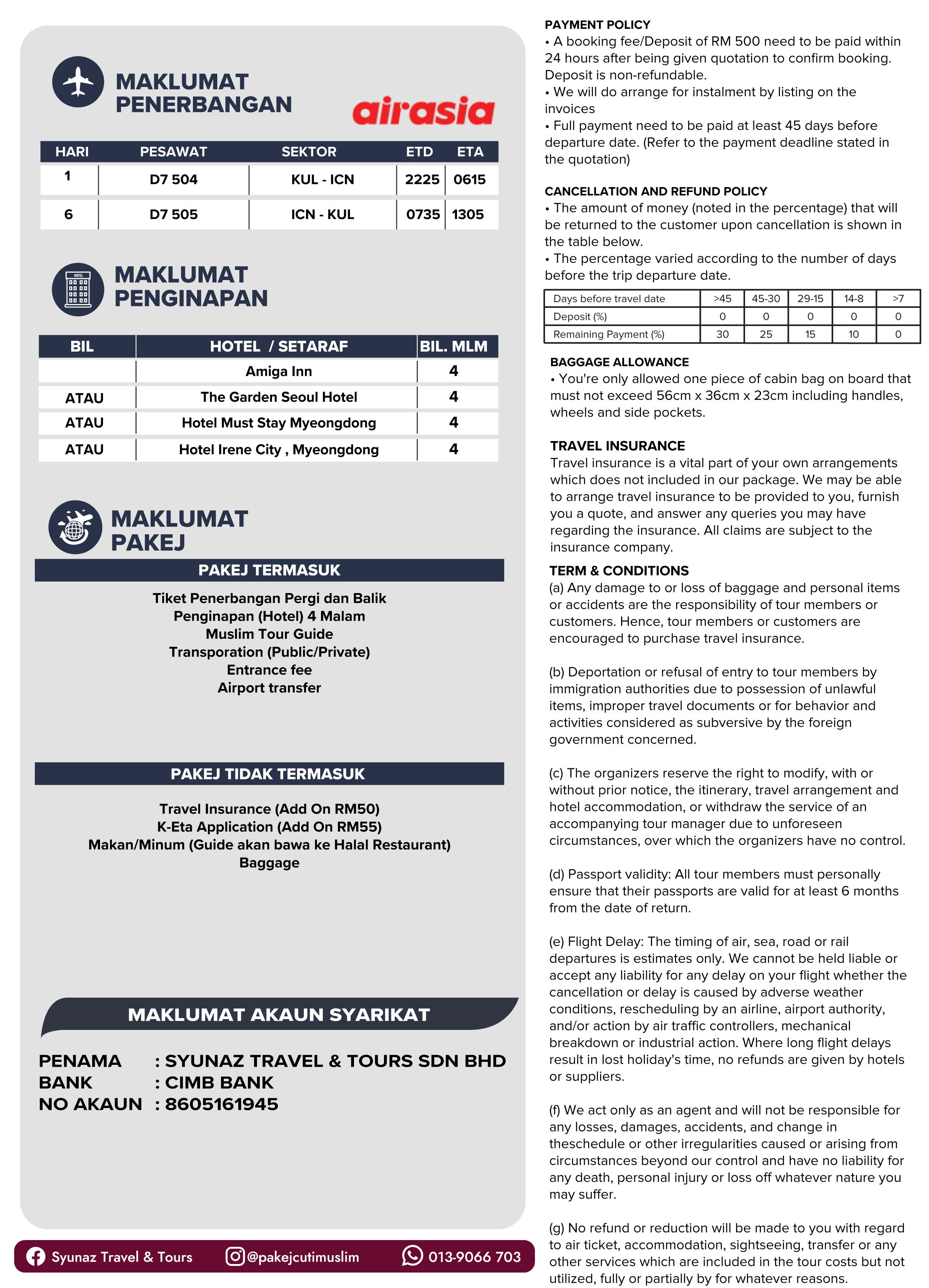 Seoul,Korea 6D4N - Everland Theme Park